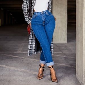 Mom Jeans- Dark Denim